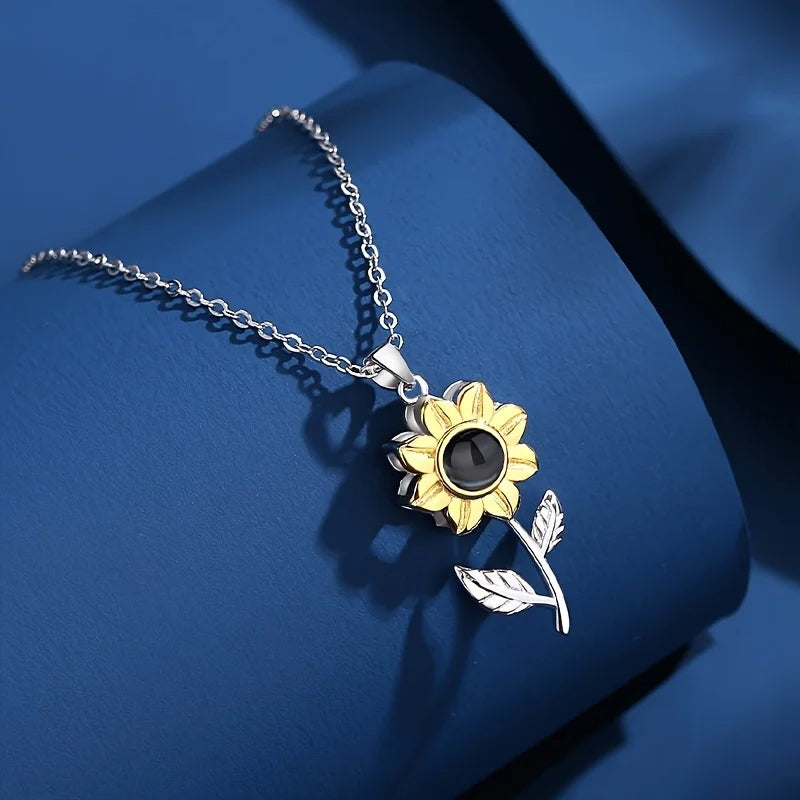 🌻 Aşk Çiçeği Kutusu - Sürpriz Kolyeli Sevgililer Günü Hediyesi
